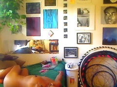 Cuttie brunette teen Charlize in hot solo pussy play