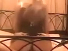 Blonde fucked from behind