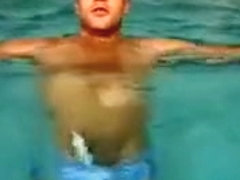 luis barra jerks off in the shower