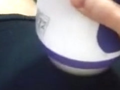 Cum throughout lycra boxers with vibration