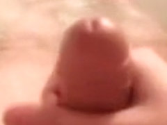 Masturbation in a bathroom