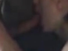 Blonde girl in red surely loves sucking dick and balls