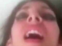 Awesome sex with my brunette sluttish girlfriend filmed on smartphone