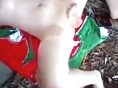 twink gets fed cock at the beach