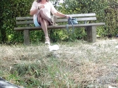 Tranny chillin in the Park