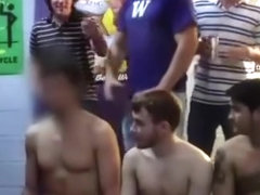 Group of teens jerking off