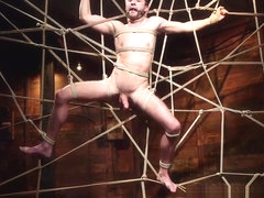 Bound stud gagging while getting tugged