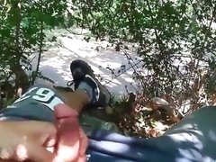 public masturbating in a park