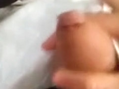 Tight long foreskin fun play games in slow motion