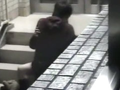Public voyeur video of an asian couple fucking twice in the street