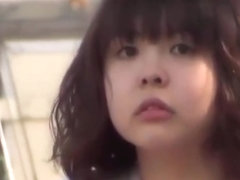 Japanese college girl gets caught masturbating in public